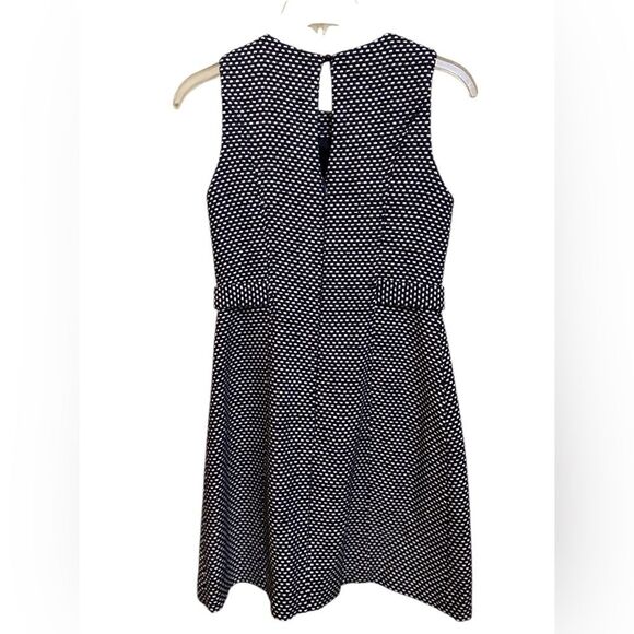 Shoshanna Women’s Angela Shift Navy White Metallic Tweed Dress Classic Size 0 - Picture 7 of 16